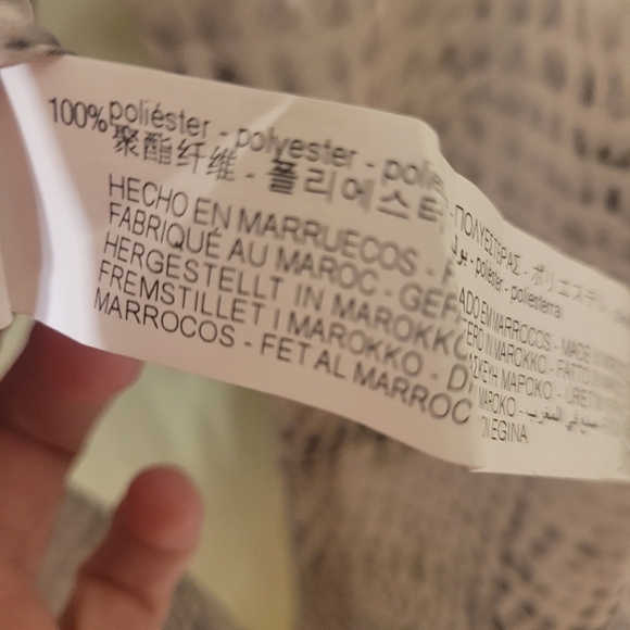 Zara Ruffled Animal Print Blouse - Picture 9 of 9